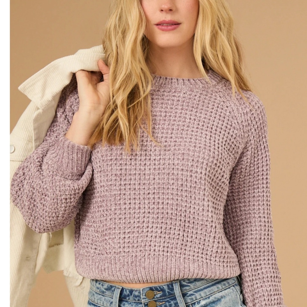 Cropped Sweater Altar’d State Robyn - Chenille
